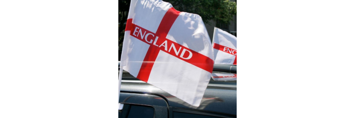 18" x 12" England Car Flag